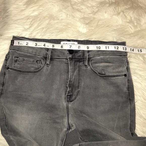 Frame Denim Le Crop Mini Boot Jeans Grimmel Gray - Picture 5 of 8